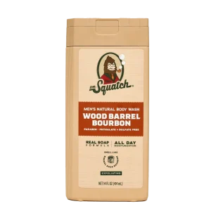 14 oz Wood Barrel Bourbon Exfoliating Body Wash